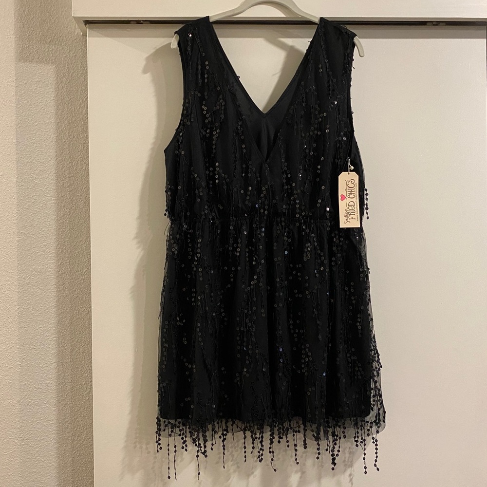 Southern Fried Chics Sequins Dress size XXL
